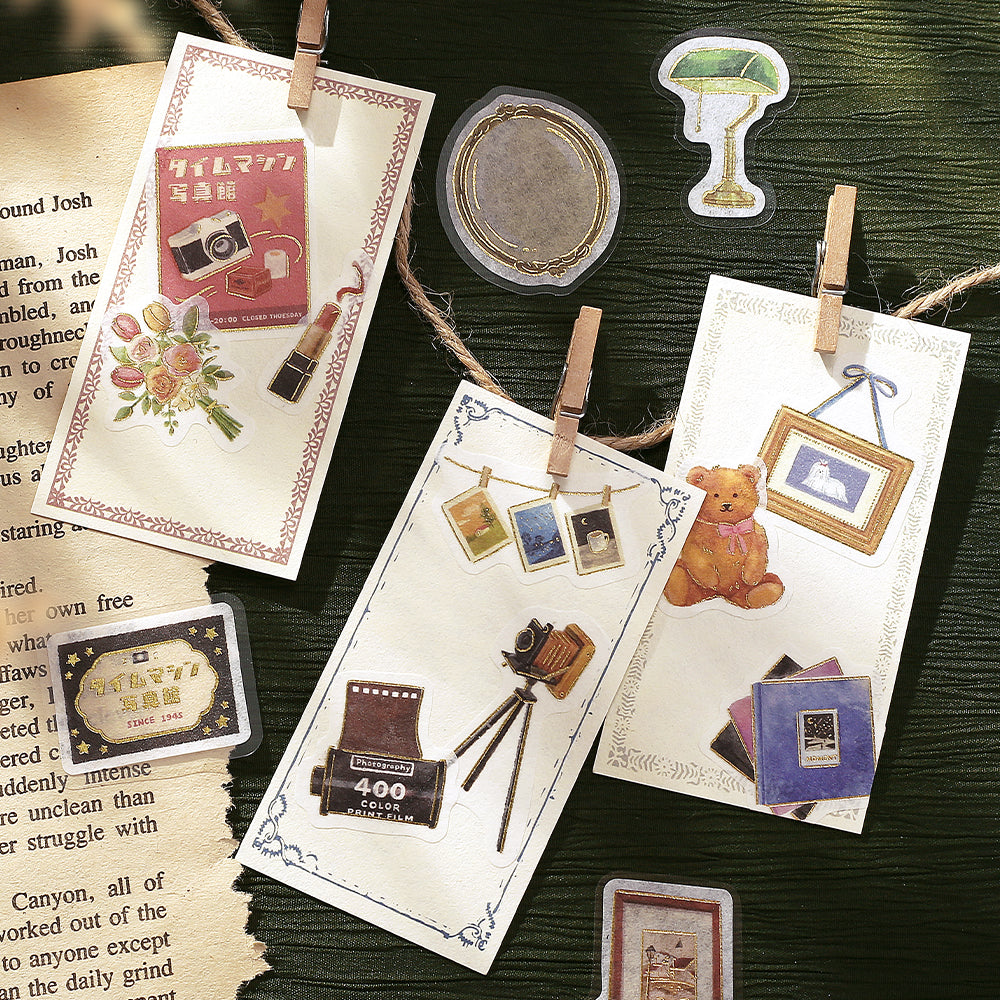 BGM Foil Stamping Flake Seal: Imaginary Shopping Arcade - Time-Space Photo Studio — with packaging