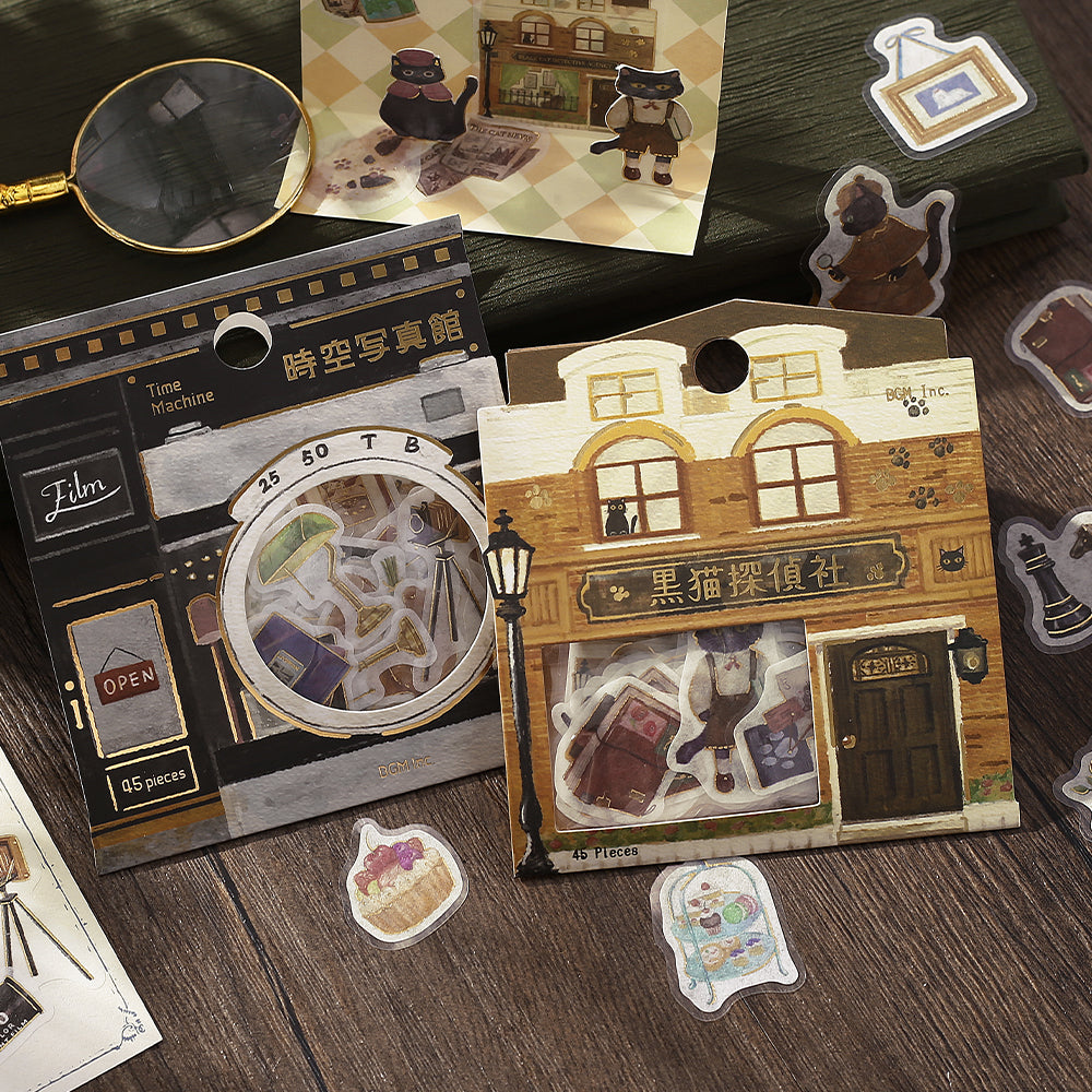 BGM Foil Stamping Flake Seal: Imaginary Shopping Arcade - Time-Space Photo Studio — angle view