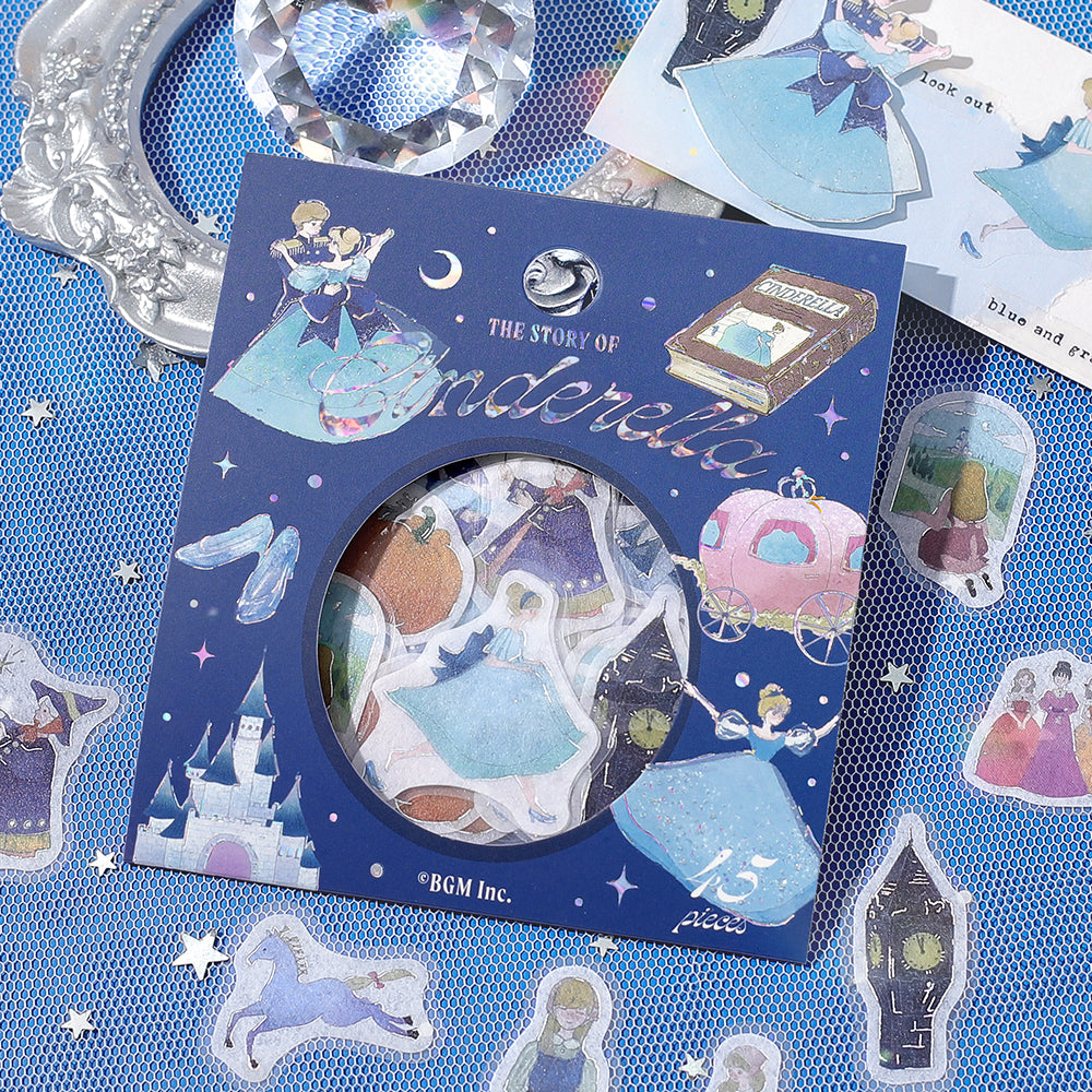 BGM Foil Stamping Flake Seal: Fairy Tale - Cinderella — detail view