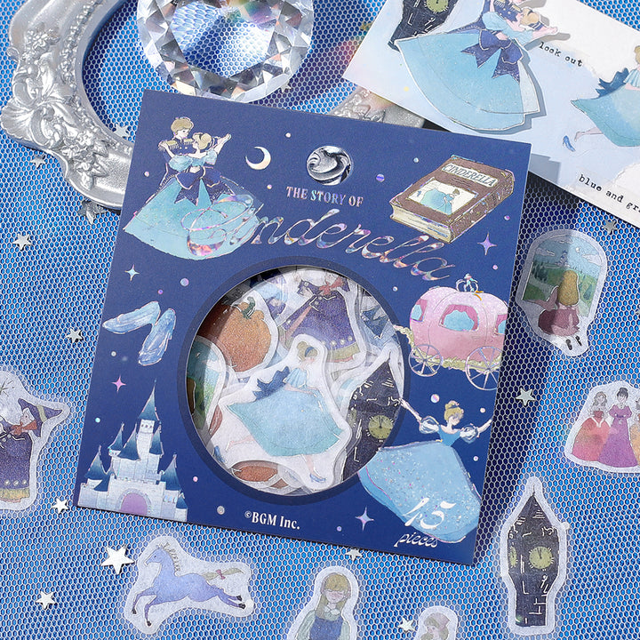 BGM Foil Stamping Flake Seal: Fairy Tale - Cinderella — detail view