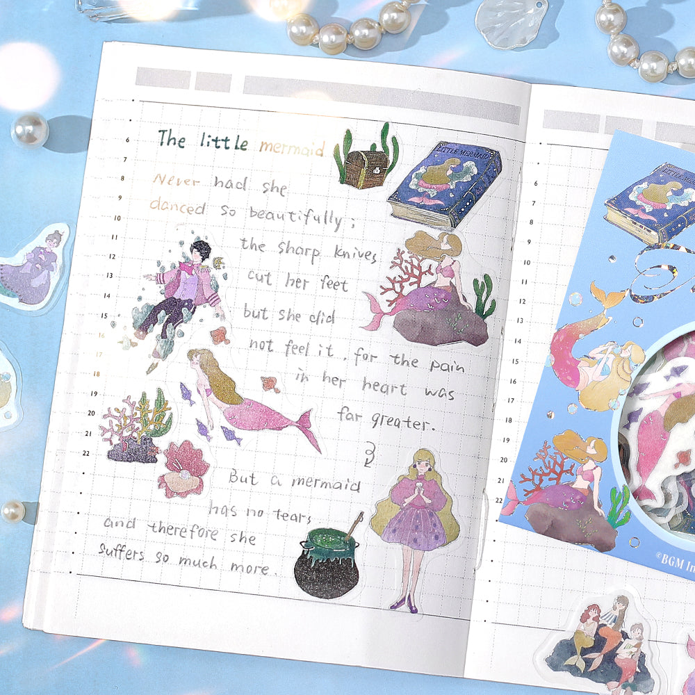 BGM Foil Stamping Flake Seal: Fairy Tale - The Little Mermaid — in use