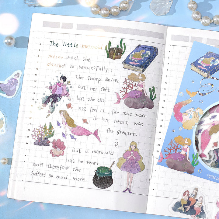 BGM Foil Stamping Flake Seal: Fairy Tale - The Little Mermaid — in use