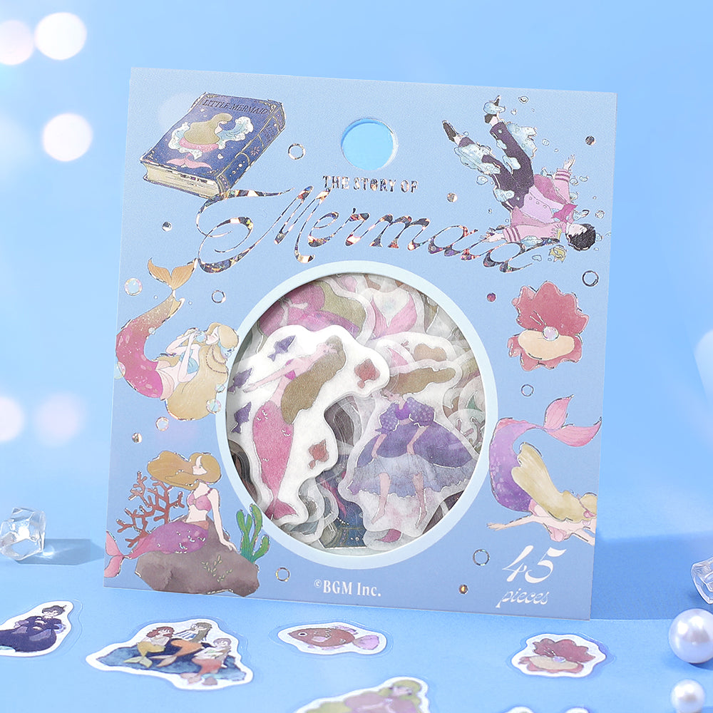 BGM Foil Stamping Flake Seal: Fairy Tale - The Little Mermaid — detail view