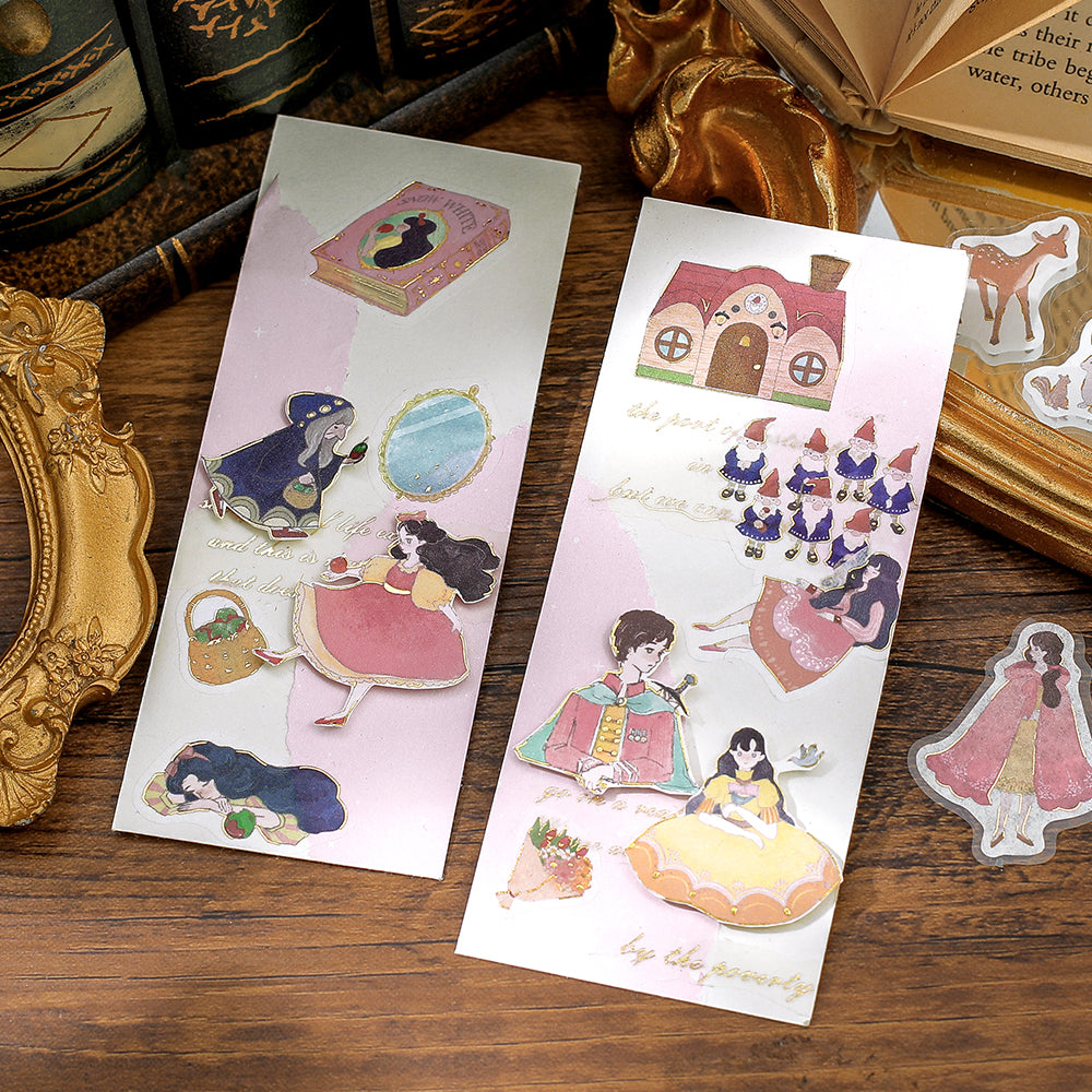 BGM Foil Stamping Flake Seal: Fairy Tale - Snow White — angle view