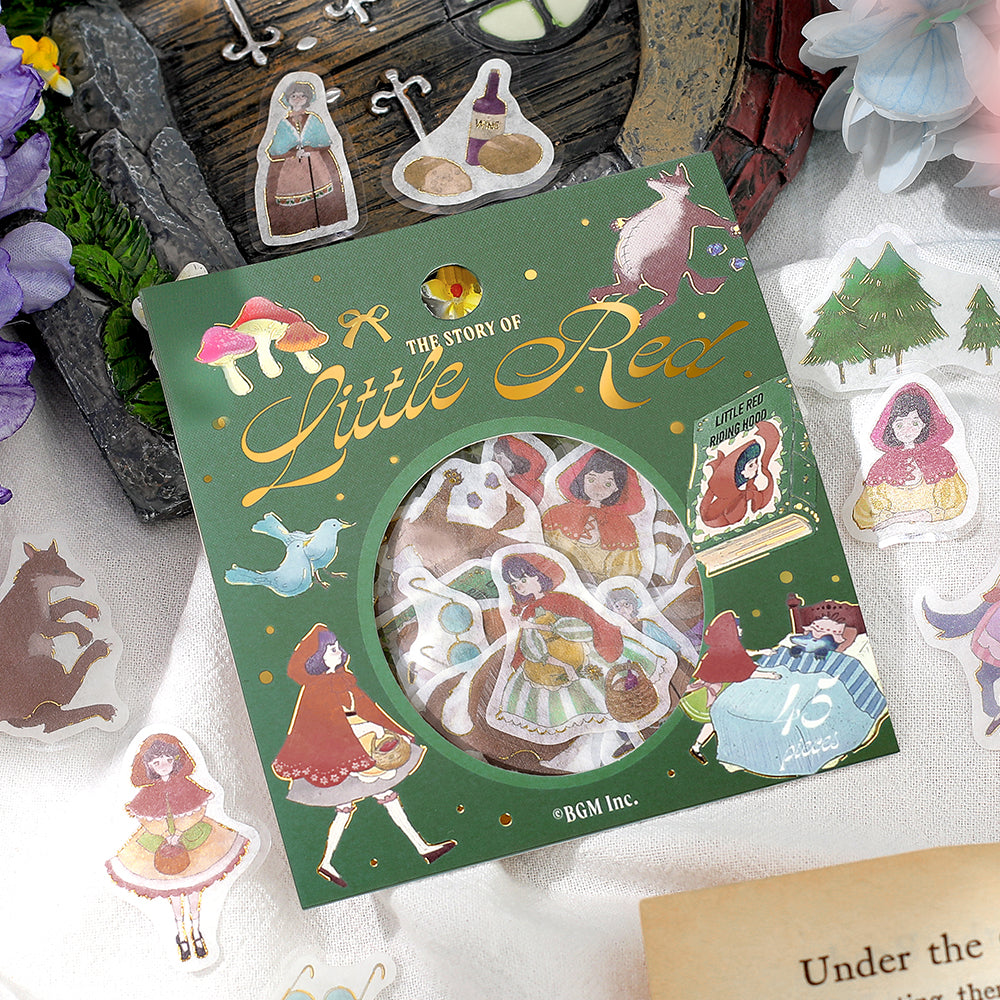 BGM Foil Stamping Flake Seal: Fairy Tale - Red Riding Hood — in use