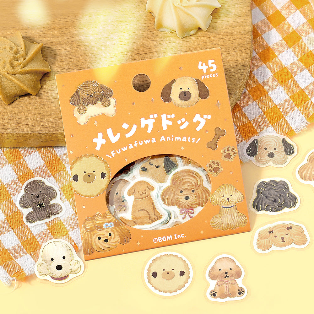 BGM Foil Stamping Flake Seal: Fluffy Animals - Meringue Dog — in use