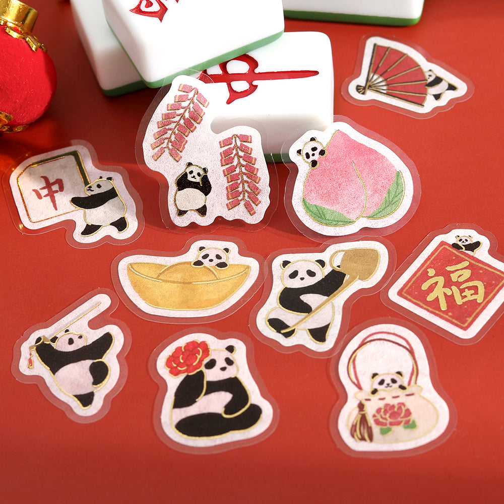 BGM Foil Stamping Flake Seal: Panda Days – Chinese Cuisine — detail view