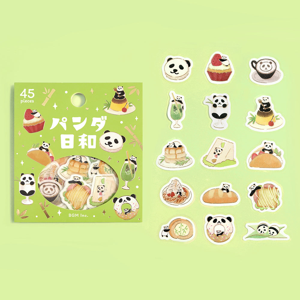 BGM Foil Stamping Flake Seal: Panda Days – Tea Room — side view