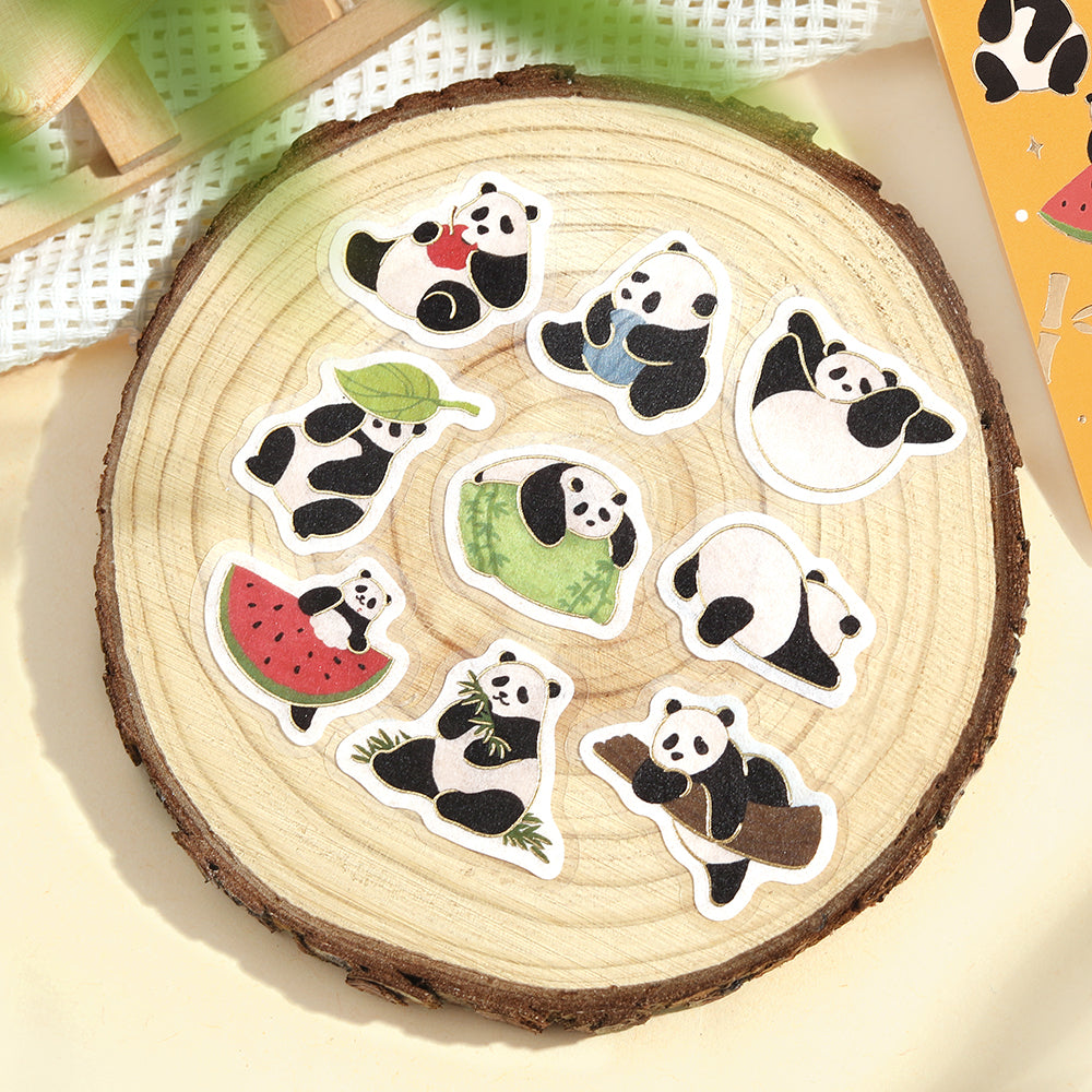BGM Foil Stamping Flake Seal: Panda Days – Daily Life — detail view