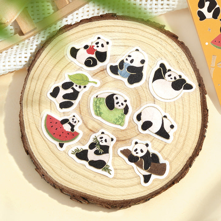 BGM Foil Stamping Flake Seal: Panda Days – Daily Life — detail view