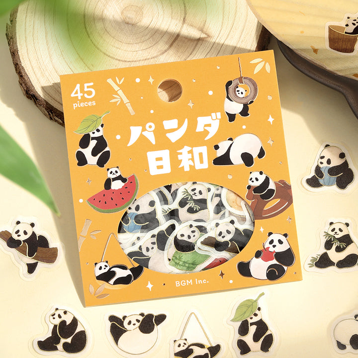 BGM Foil Stamping Flake Seal: Panda Days – Daily Life — in use