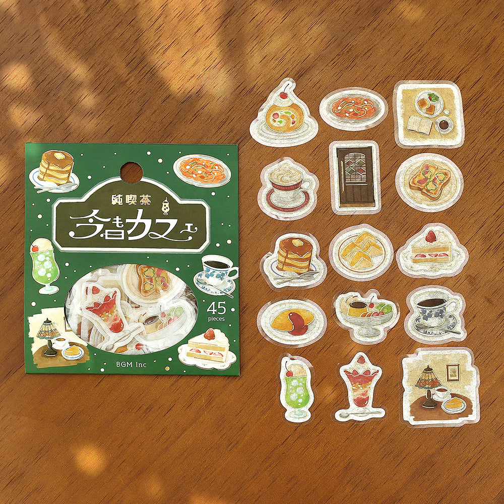 BGM Foil Stamping Flake Seal: Today's Cafe: Classic Coffee Shop — side view