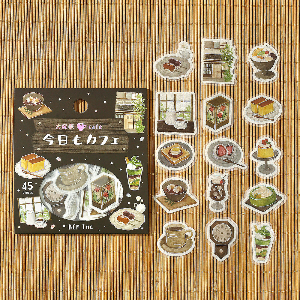 BGM Foil Stamping Flake Seal: Today's Cafe: Old House Cafe — side view