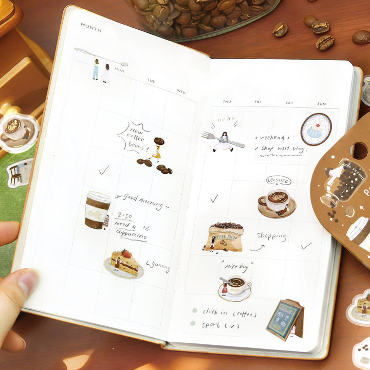 BGM Foil Stamping Flake Seal: Petit Story Cafe — with packaging