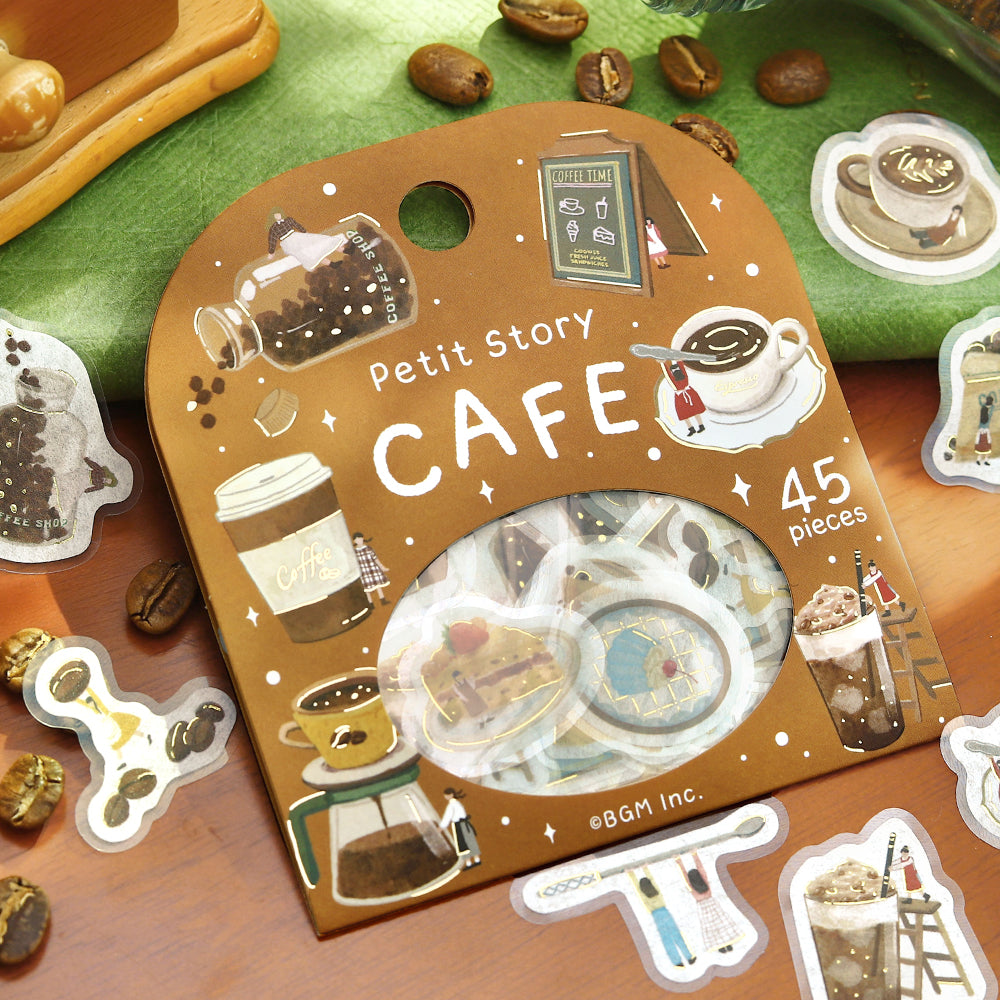 BGM Foil Stamping Flake Seal: Petit Story Cafe — in use