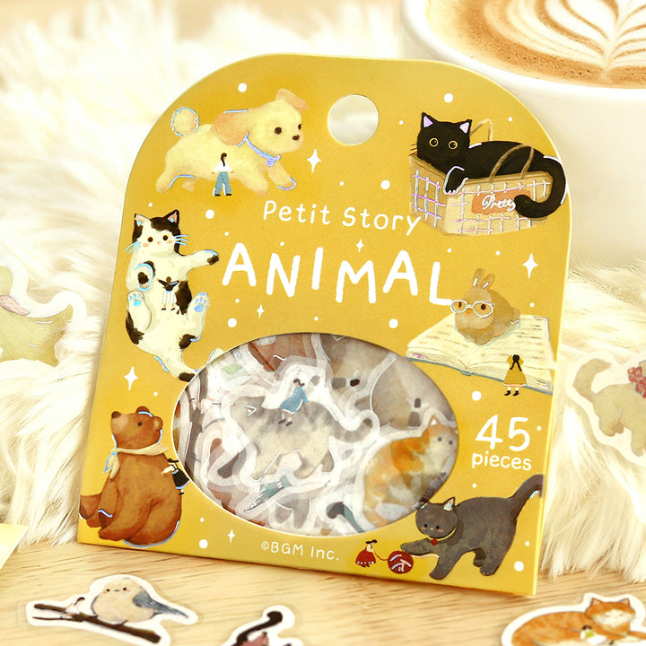 BGM Foil Stamping Flake Seal: Petit Story Animals — in use