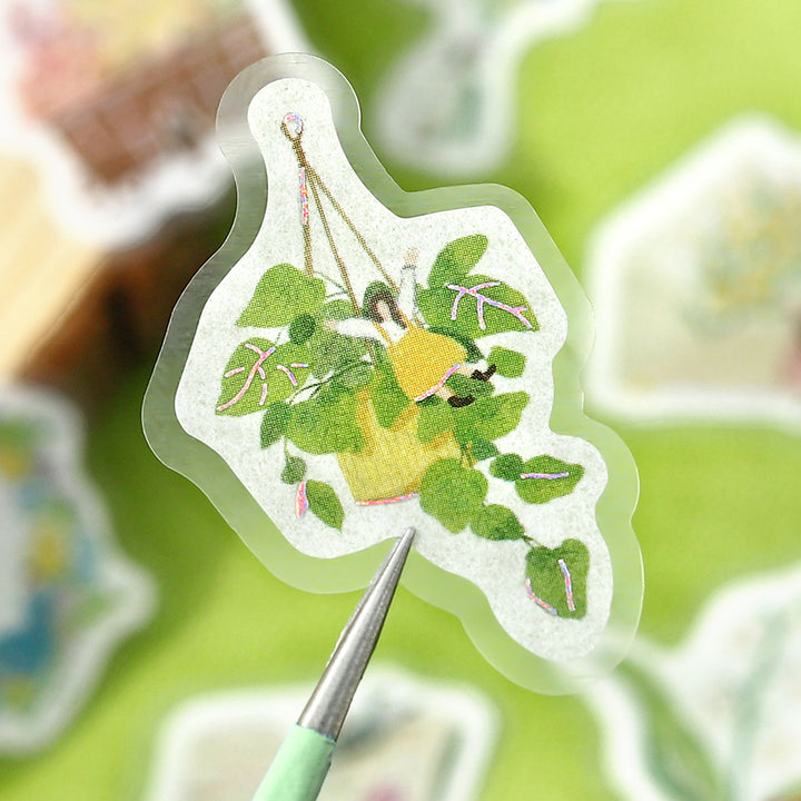 BGM Foil Stamping Flake Seal: Petit Story Gardening — detail view