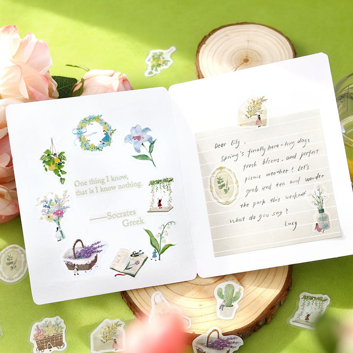 BGM Foil Stamping Flake Seal: Petit Story Gardening — with packaging