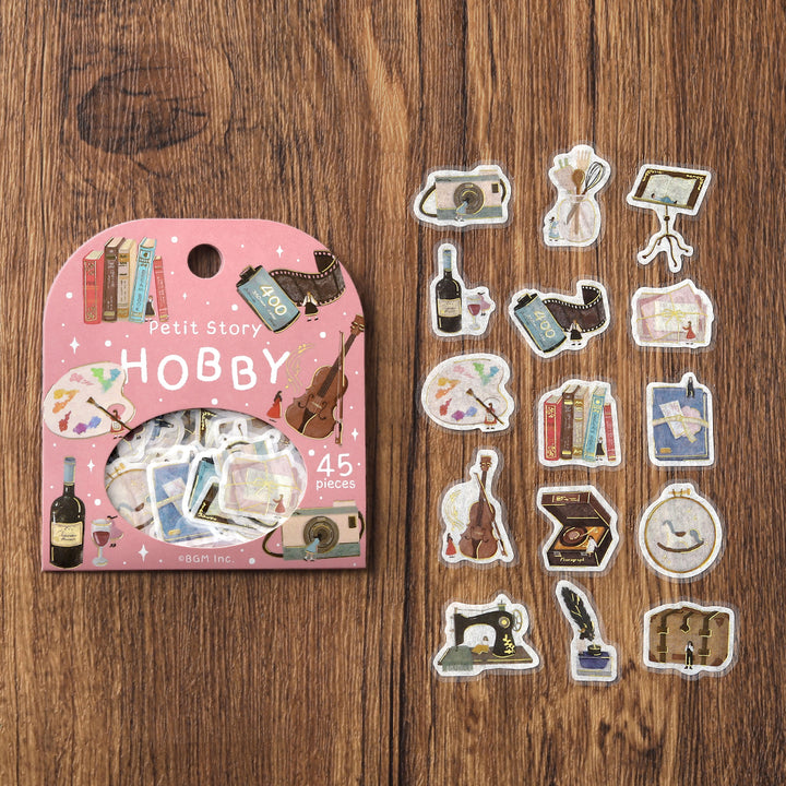 BGM Foil Stamping Flake Seal: Petit Story Hobbies — side view