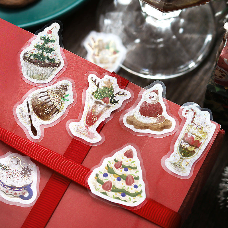 BGM Foil Stamping Christmas Limited Edition Flake Seal - Cafe A La Mode Santa — in use