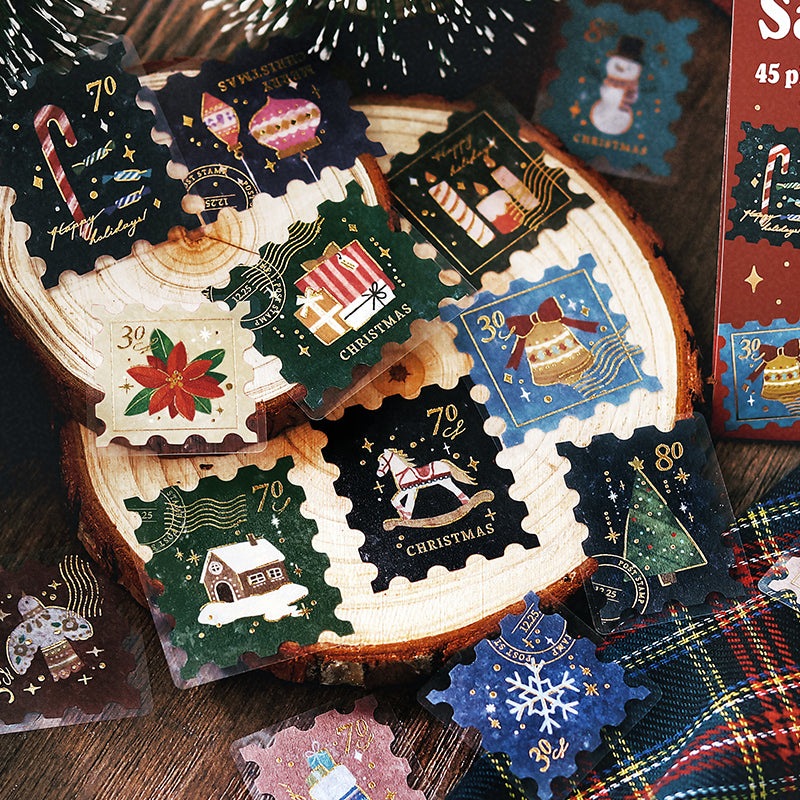 BGM Foil Stamping Christmas Limited Edition Flake Seal - Post Office / Letter to Santa — in use