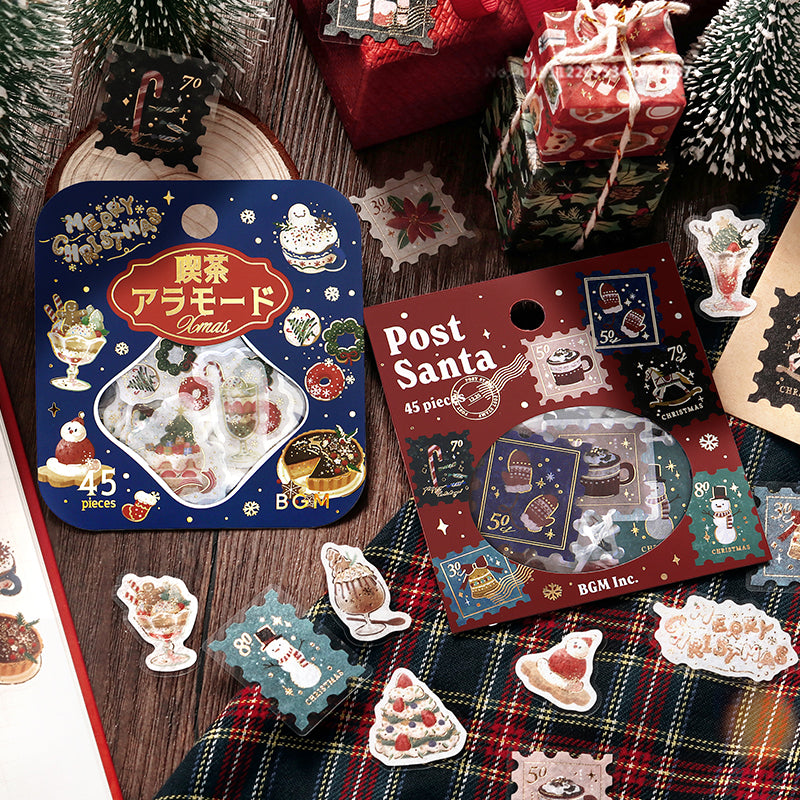 BGM Foil Stamping Christmas Limited Edition Flake Seal - Post Office / Letter to Santa — detail view
