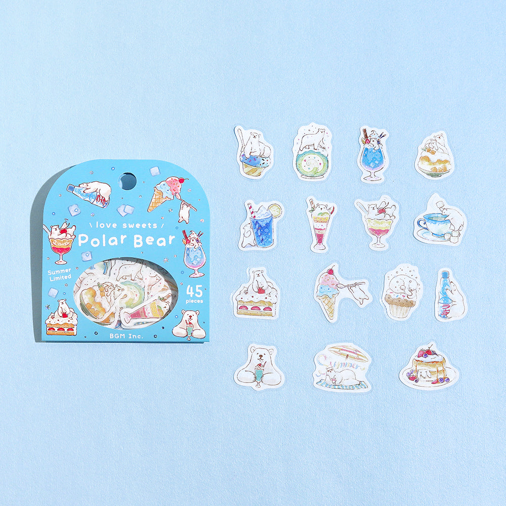 BGM Summer Limited Flake Seal - Polar Bear Sweets — front view