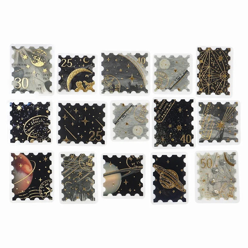 BGM Foil Stamping Flake Seal: Post Office - Astronomy — front view
