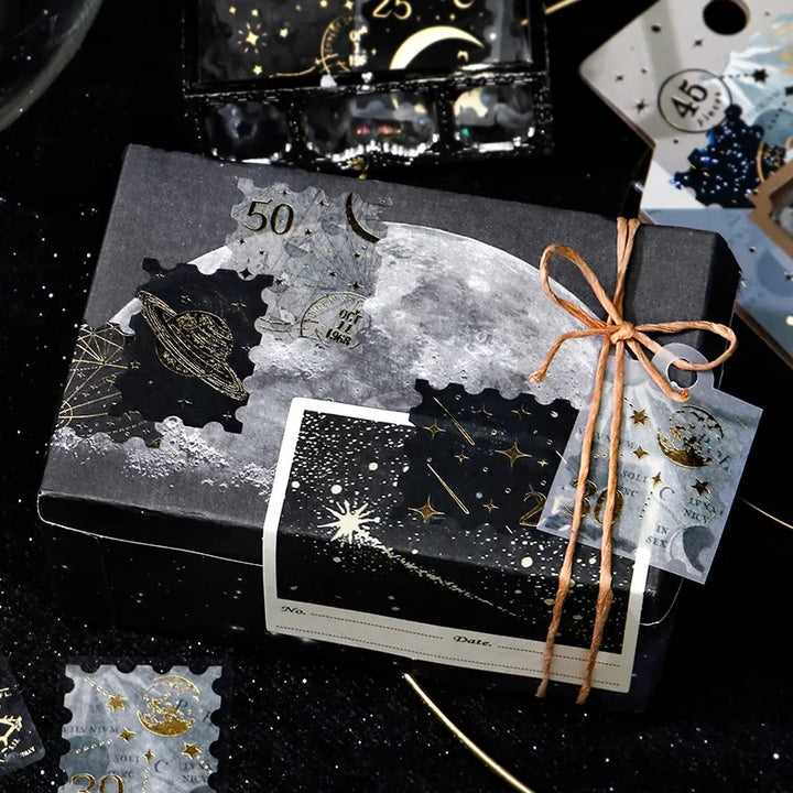 BGM Foil Stamping Flake Seal: Post Office - Astronomy — with packaging