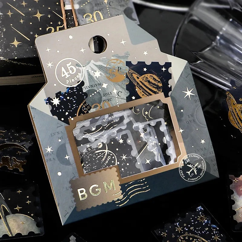 BGM Foil Stamping Flake Seal: Post Office - Astronomy — in use