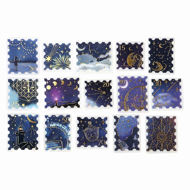 BGM Foil Stamping Flake Seal: Post Office - Nagareboshi — front view