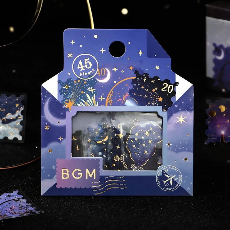 BGM Foil Stamping Flake Seal: Post Office - Nagareboshi — in use