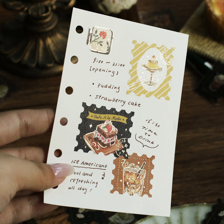 BGM Foil Stamping Flake Seal: Cafe Alamode - Post Office Brown — in use