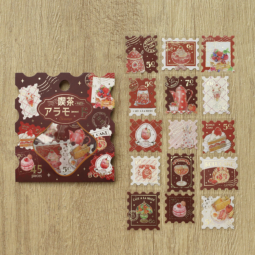 BGM Foil Stamping Flake Seal: Cafe Alamode - Post Office Red — front view