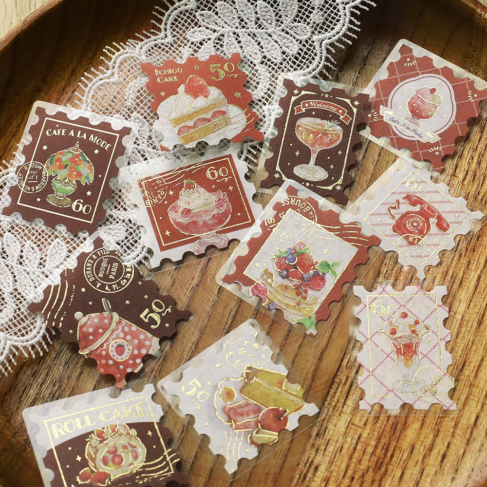 BGM Foil Stamping Flake Seal: Cafe Alamode - Post Office Red — in use