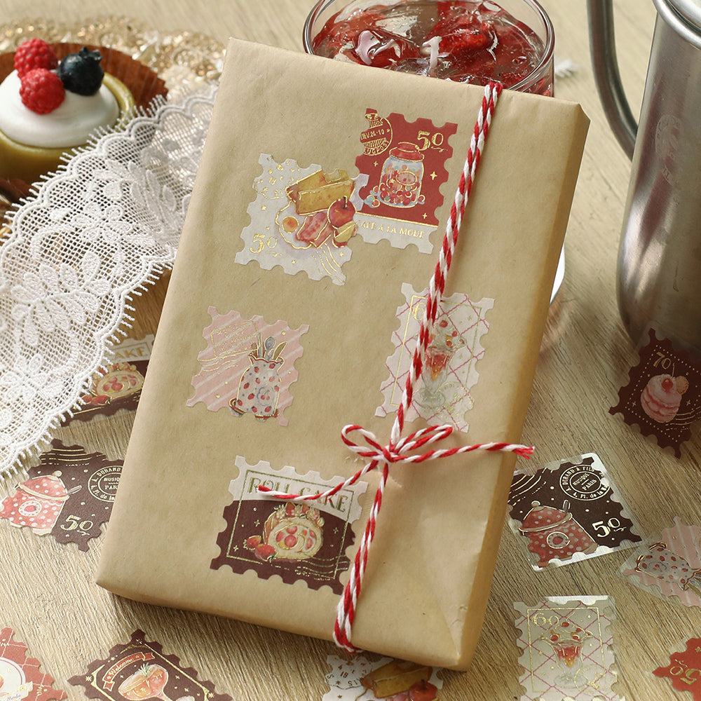 BGM Foil Stamping Flake Seal: Cafe Alamode - Post Office Red — with packaging