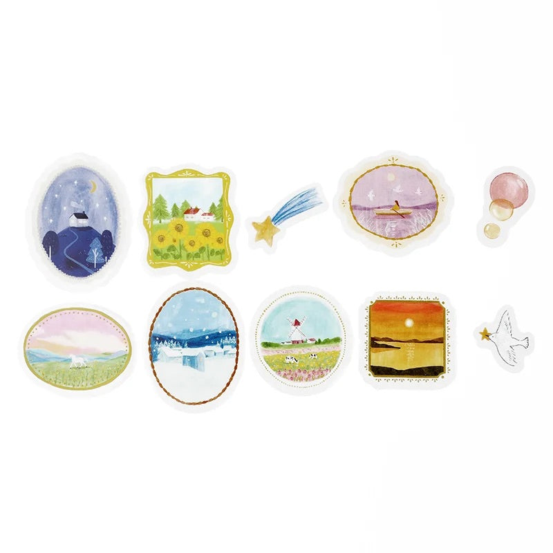 BGM Clear Seal: Maiden Brooch - Landscape — front view