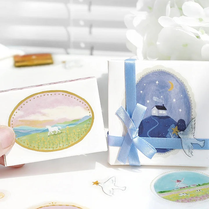 BGM Clear Seal: Maiden Brooch - Landscape — with packaging