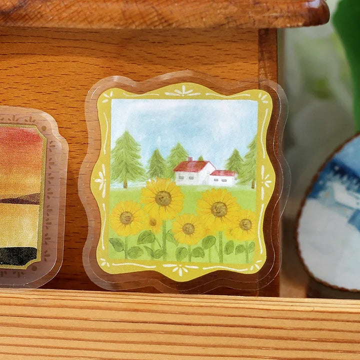 BGM Clear Seal: Maiden Brooch - Landscape — in use