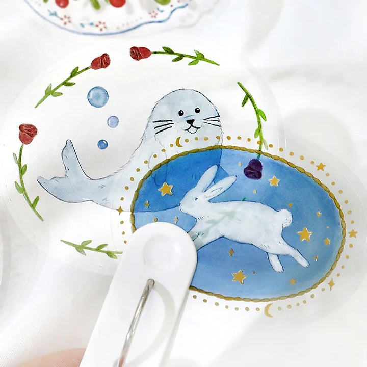 BGM Clear Seal: Maiden Brooch - Animal — in use