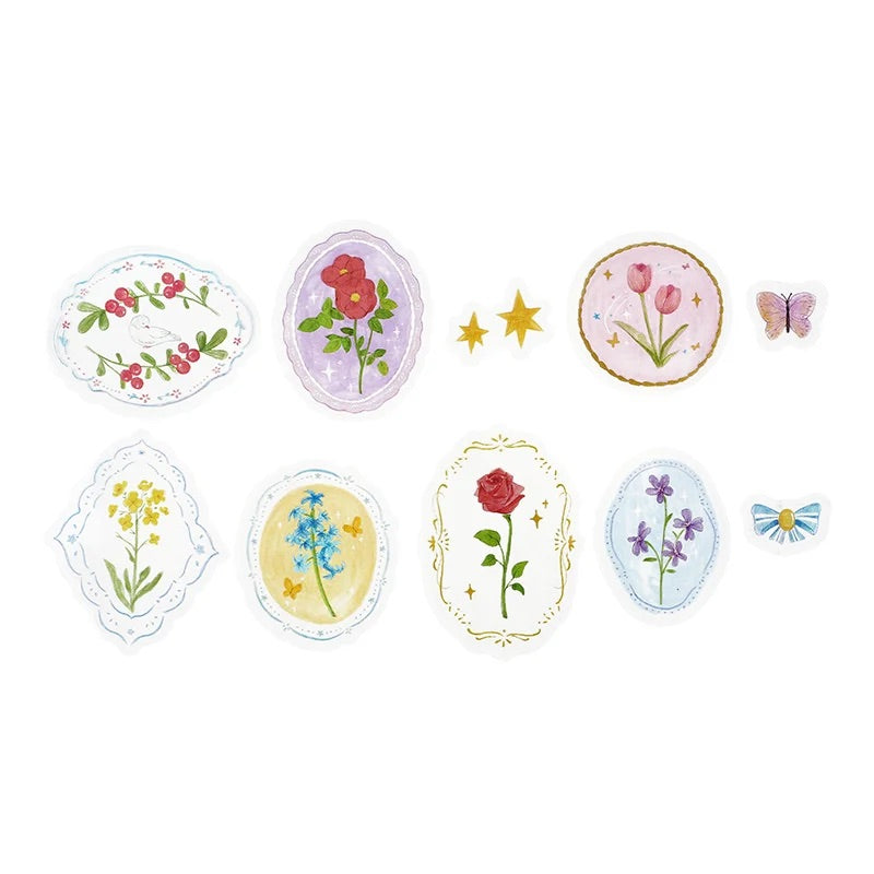 BGM Clear Seal: Maiden Brooch - Flower — front view