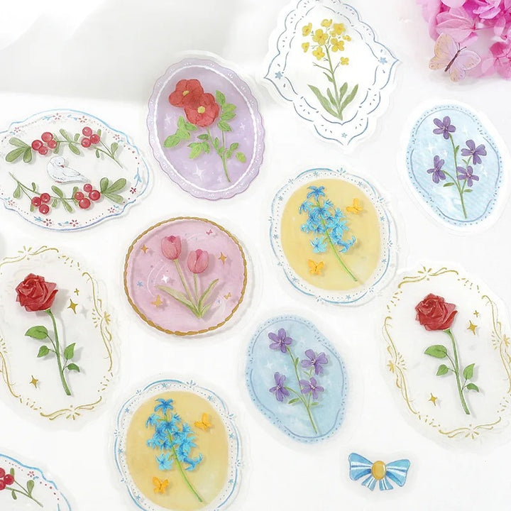 BGM Clear Seal: Maiden Brooch - Flower — in use