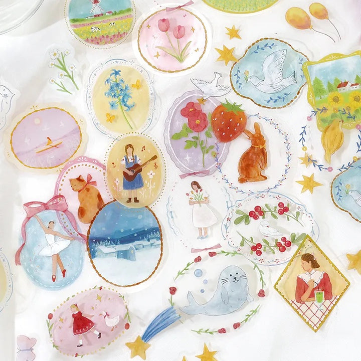 BGM Clear Seal: Maiden Brooch - Flower — close-up