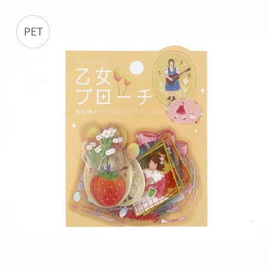 BGM Clear Seal: Maiden Brooch - Girl — side view