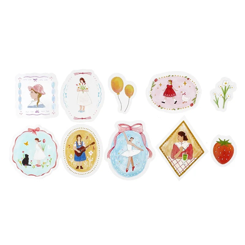 BGM Clear Seal: Maiden Brooch - Girl — front view
