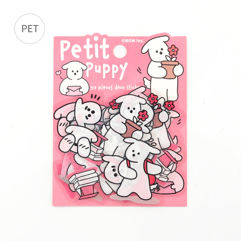 BGM Clear Seal: Puppy Petit - Pink — side view