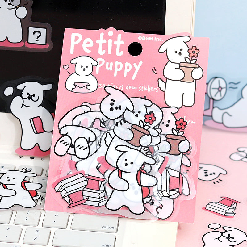 BGM Clear Seal: Puppy Petit - Pink — detail view