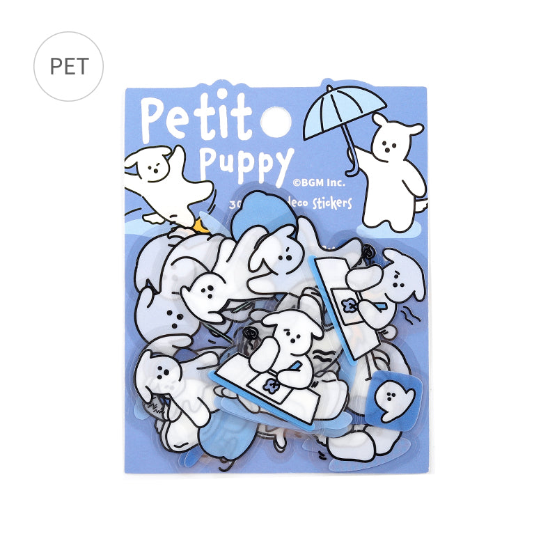 BGM Clear Seal: Puppy Petit - Blue — side view