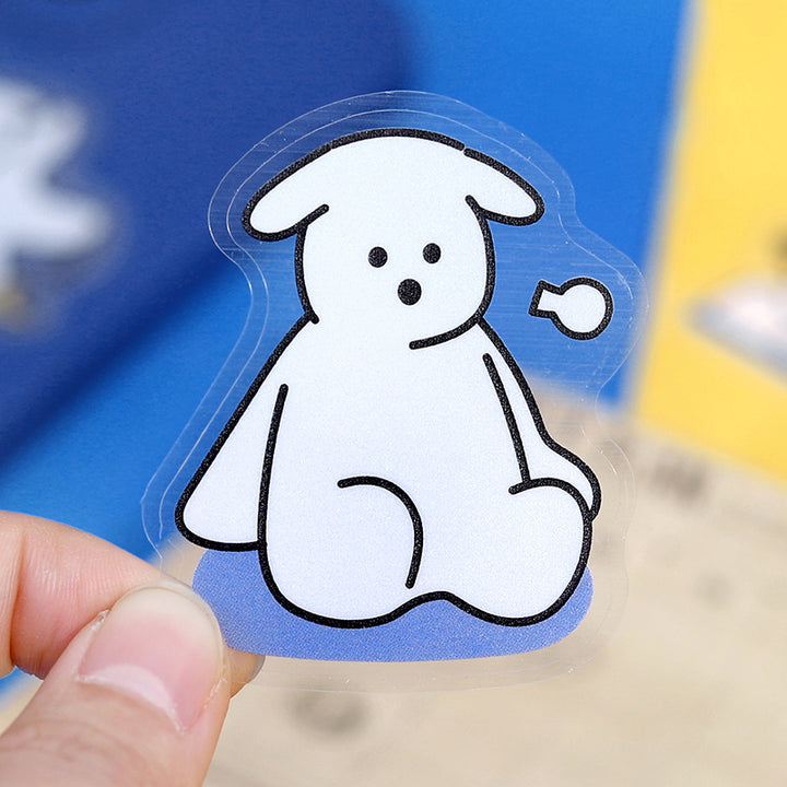 BGM Clear Seal: Puppy Petit - Blue — detail view