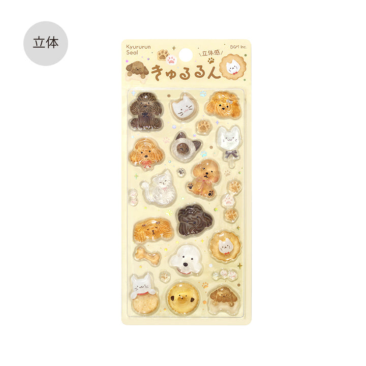 BGM Kyururun Seal: Fluffy Animals — front view